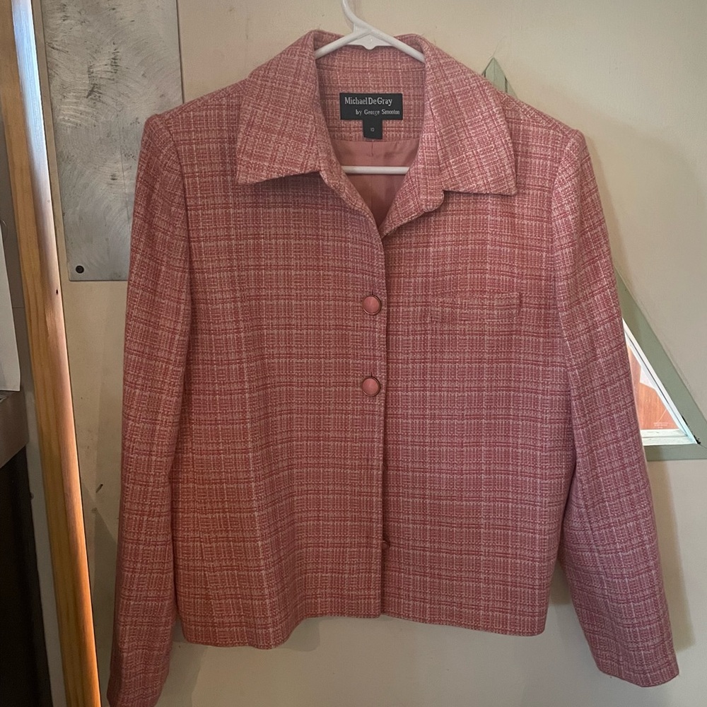 Vintage Skirt Suit with Blazer (2 piece). Veronica Corningstone costume.